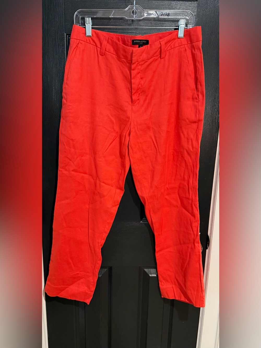 Banana Republic Women's Bright Reddish Orange Capris
